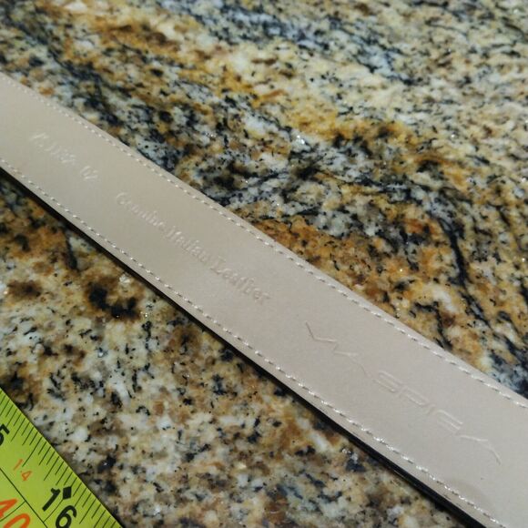 Via Spiga Women's Snake Print Leather Belt Size M-XL Adjustable Belt Buckle - Picture 10 of 16